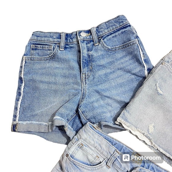 Bundle of 3 Pair of Denim shorts Old Navy/Tru Craft Girls Size 12 - Picture 4 of 10